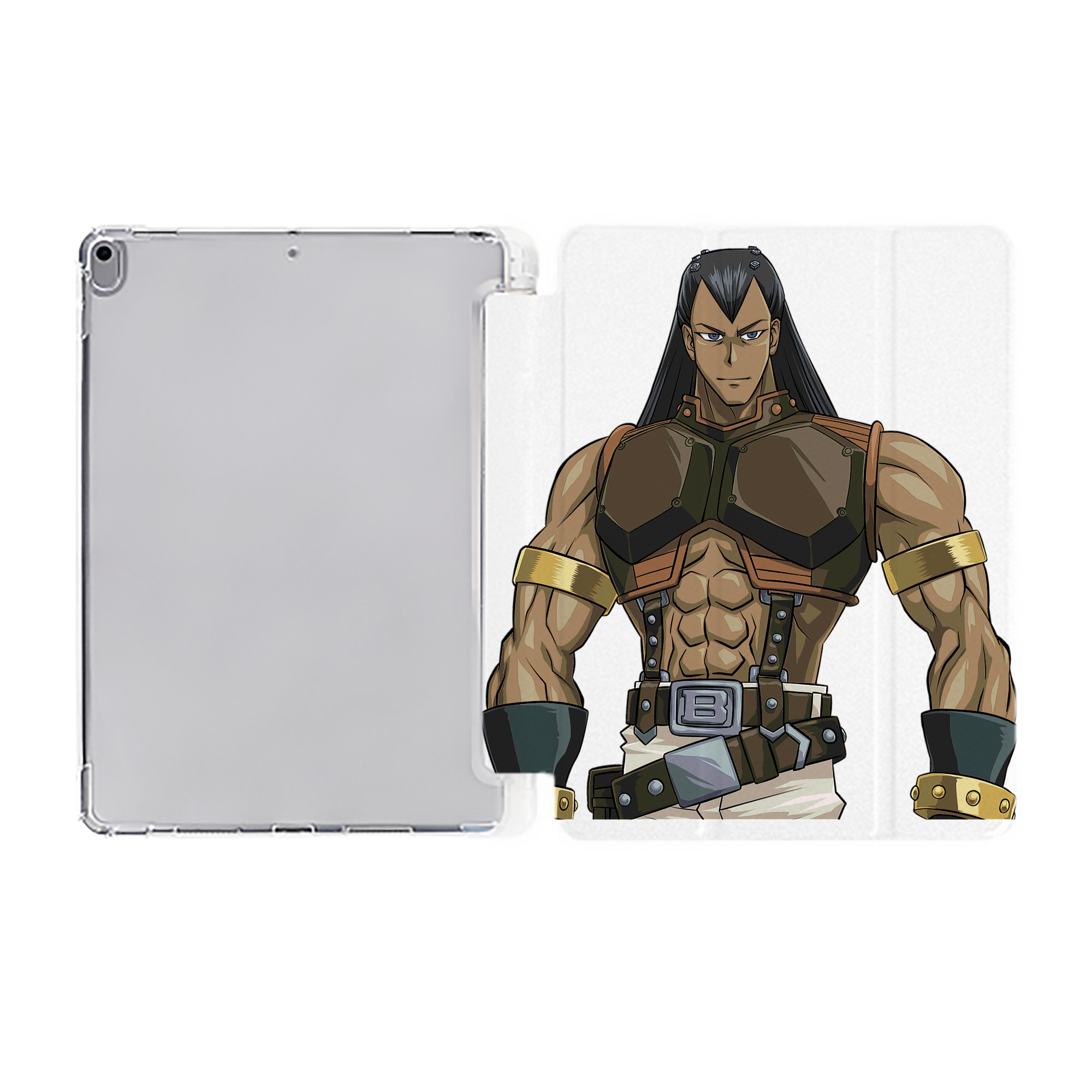 （画像用） 遊☆戯☆王 Yu-Gi-Oh! IPad ケース ペン収納付き 三つ折りスタンド PUレザー×シリコン 対応機種9.5/10.5/10.9インチ